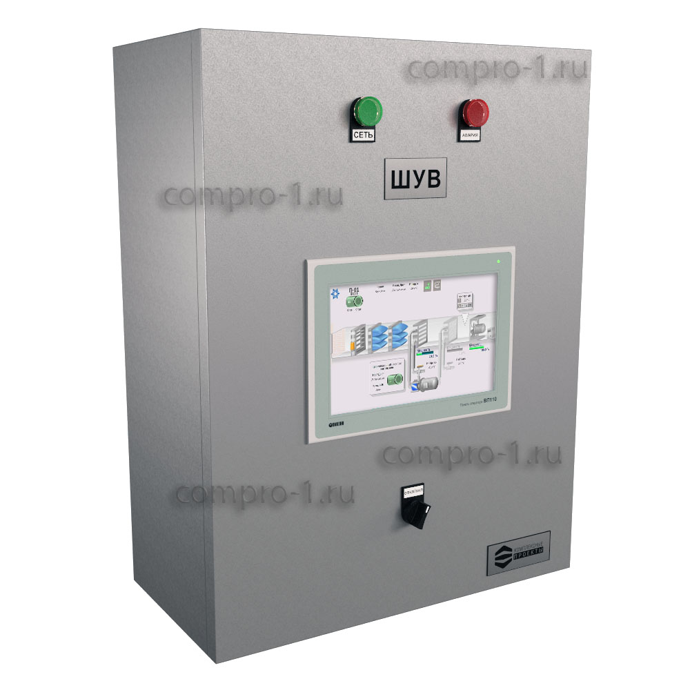 Шкаф управления насосами ШУВ-10-1-6.8-С7 вид снаружи