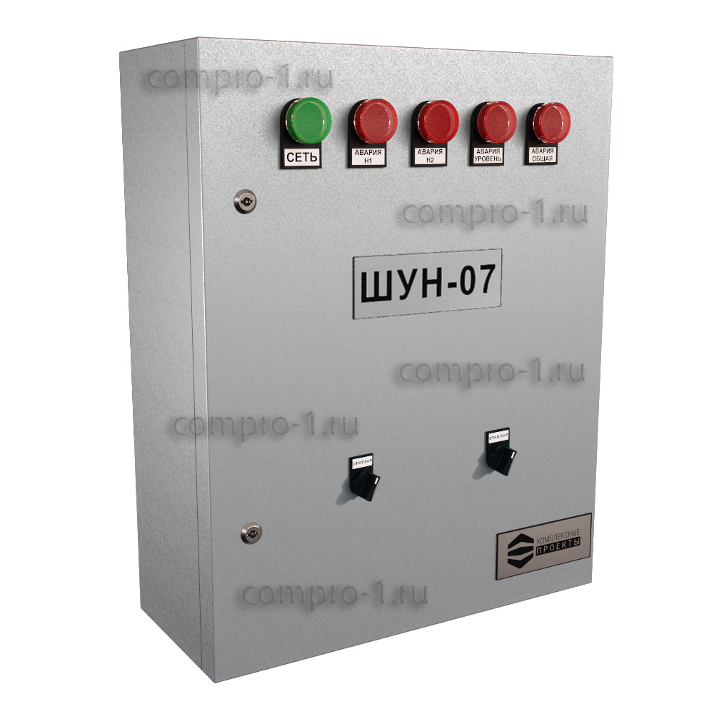 Шкаф управления насосами ШУН-7-2-2.8-ТР-GSM вид снаружи