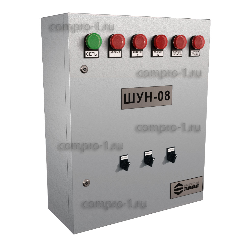 Шкаф управления насосами ШУН-8-3-23.6-ТР-GSM вид снаружи