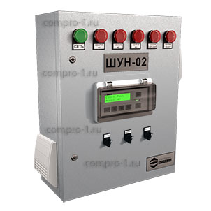 Шкаф управления насосами ШУН-2-3-0.75-ОК-ПЧ-GSM вид снаружи