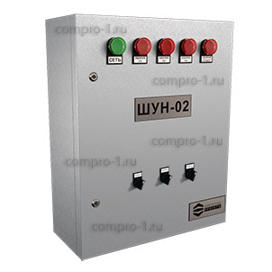 Шкаф управления насосами ШУН-2-3-12.1-GSM вид снаружи